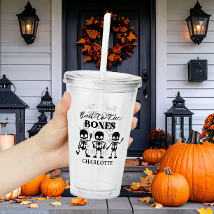 Retro Boos & Booze Skräckinjagande Halloween Take Away Mugg