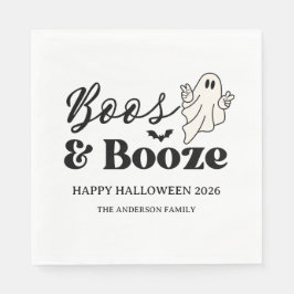 Retro Boos & Sprit Spooktacular Halloween Pappersservett
