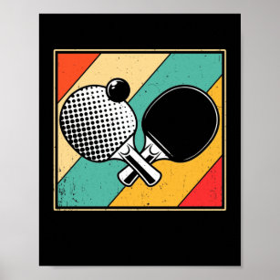 Retro Bord tennis - Vintage Ping Pong Poster