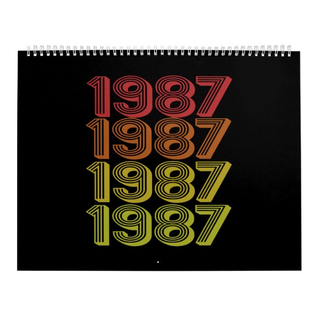 Retro Born In 1987 Kalender (Omslag)