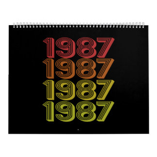 Retro Born In 1987 Kalender
