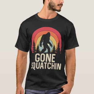 Retro Borta kvadratchin Bigfoot Sasquatch T Shirt