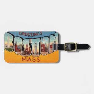 Retro Boston Bagagelapp