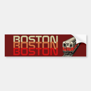 Retro Boston bildekal