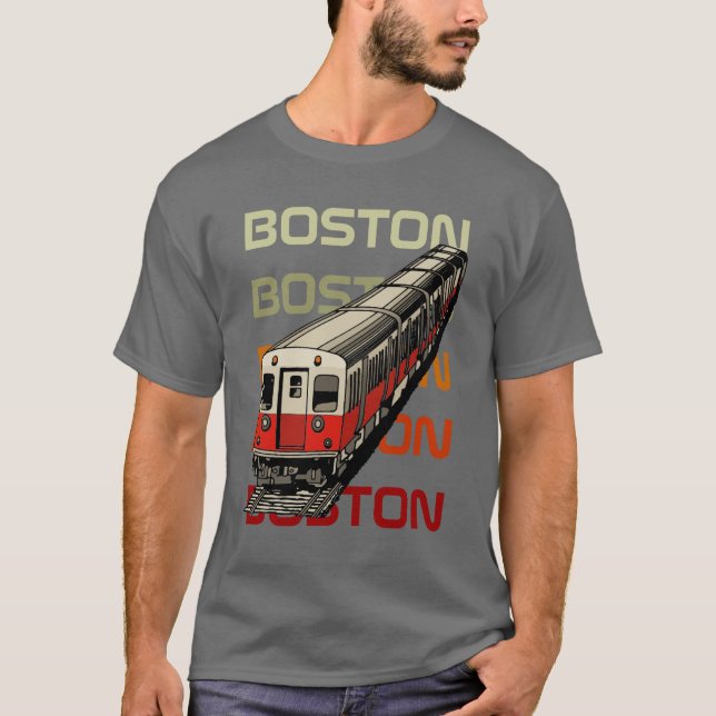 Retro Boston utslagsplats Tee Shirt (Framsida)
