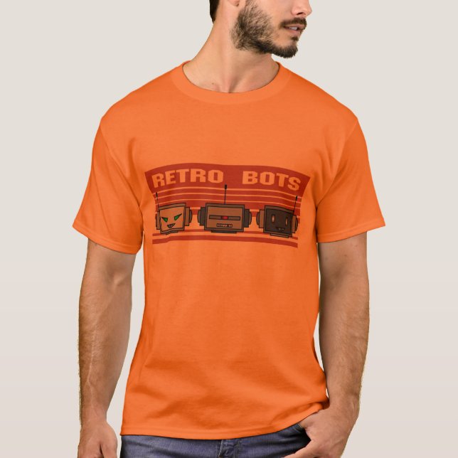 retro Bot T Shirt (Framsida)