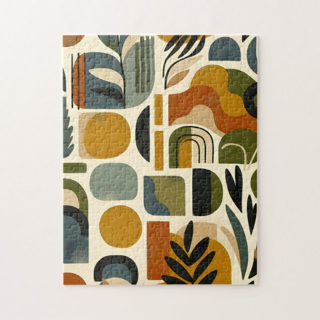 Retro Botanica Geometrica Pussel (Vertikal)