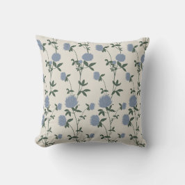 Retro Botanical Meadow Clover | French Linen Kudde