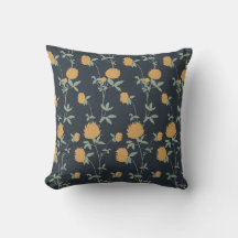 Retro Botanical Meadow Clover | Midnight Garden