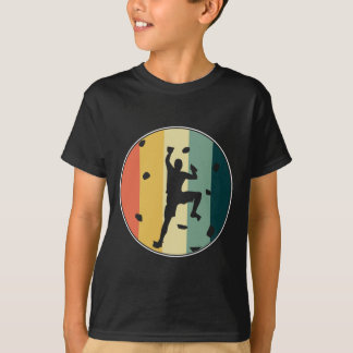 Retro Boulderer Vägg Klättring Bouldering Sporter T Shirt