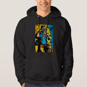 Retro Boulderingvägg Klätterentusiaster Inomhus Hoodie