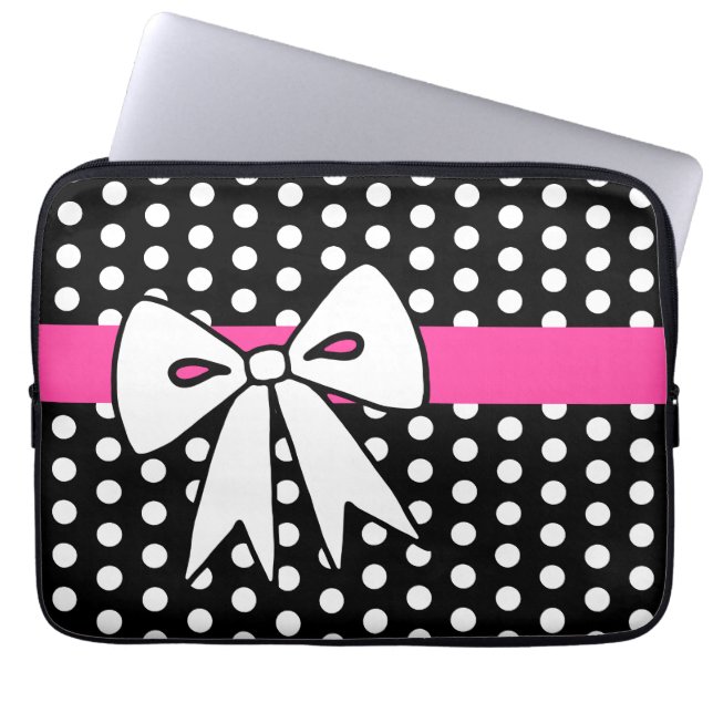 Retro Bow Laptop sleeve (Framsidan)