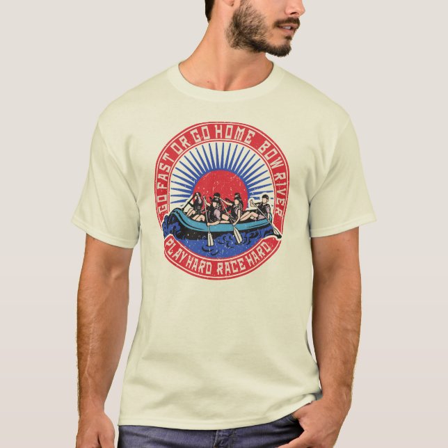 Retro Bow River Raiting T Shirt (Framsida)