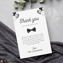 Retro Bow Tie & Balloons Boy Shower Tack