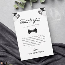 Retro Bow Tie & Balloons Boy Shower Tack