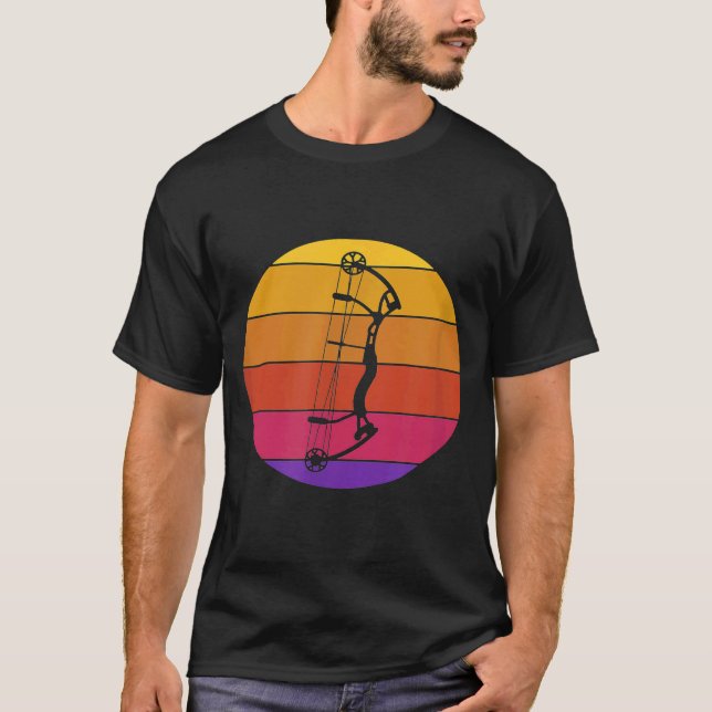 Retro Bowhunting Archer Longbow Crossbow Archery T Shirt (Framsida)