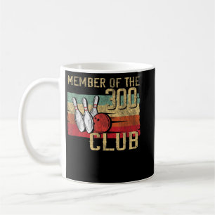 Retro Bowlareare Silhouette för medlem av 300-Klub Kaffemugg
