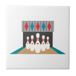 Retro Bowling Alley Kakelplatta