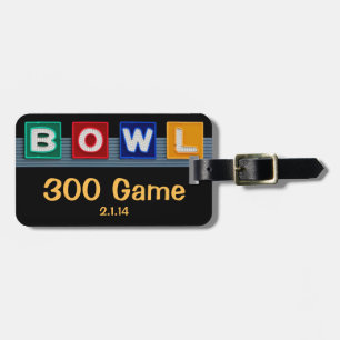 Retro Bowling Bagagebricka