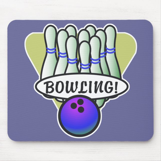retro bowling design musmatta (Framsidan)
