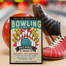 Retro Bowling Födelsedagsfest