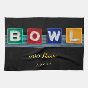 Retro Bowling Kökshandduk