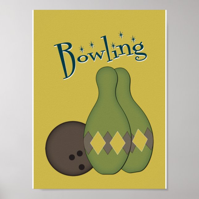 Retro Bowling på 50 sekunder Poster (Framsidan)