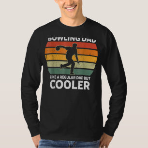 Retro Bowling Pappa som ett vanligt Pappa men kyla T Shirt