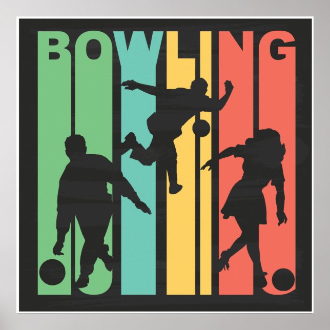 Retro Bowling Poster (Framsidan)