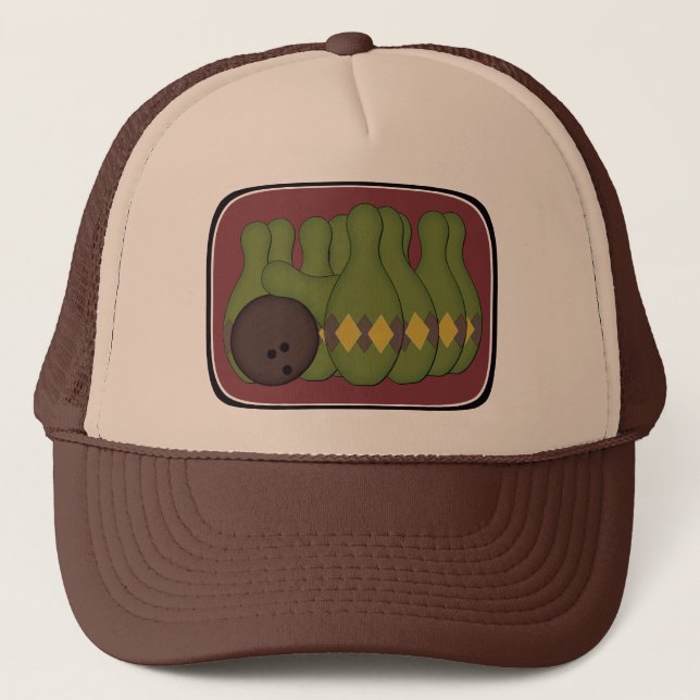 Retro Bowling Truckerkeps (Framsida)