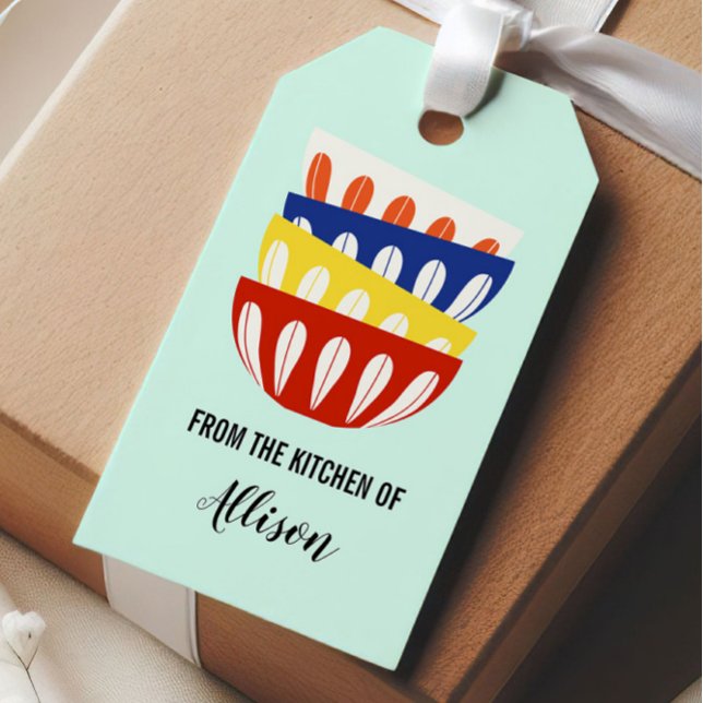 Retro Bowls från köket i Märkre, mitten av århundr Presentetikett (Skapare uppladdad)