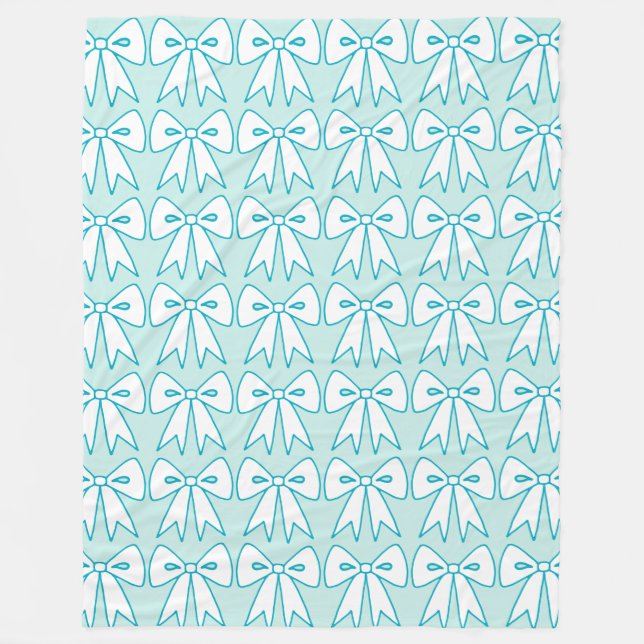 Retro Bows Blanket Gift Fleecefilt (Framsidan)