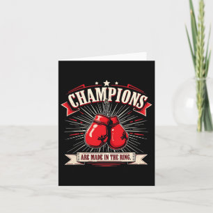 Retro Boxing-handskar av Kärlek för boxar 1 Kort