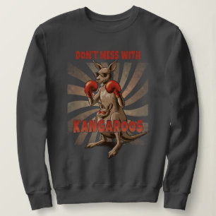 Retro Boxing Kangaroo - Funny Animal T Shirt