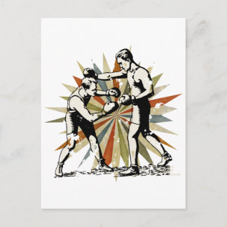 Retro Boxing Vykort