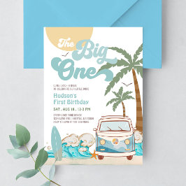 Retro Boy den stora som överlevde första födelseda Inbjudningar