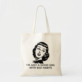 Retro bra flicka Totebag Tygkasse