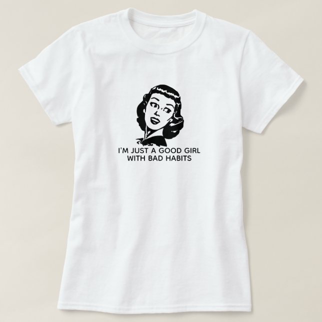 Retro Bra Girl Girl T-Shirt (Design framsida)