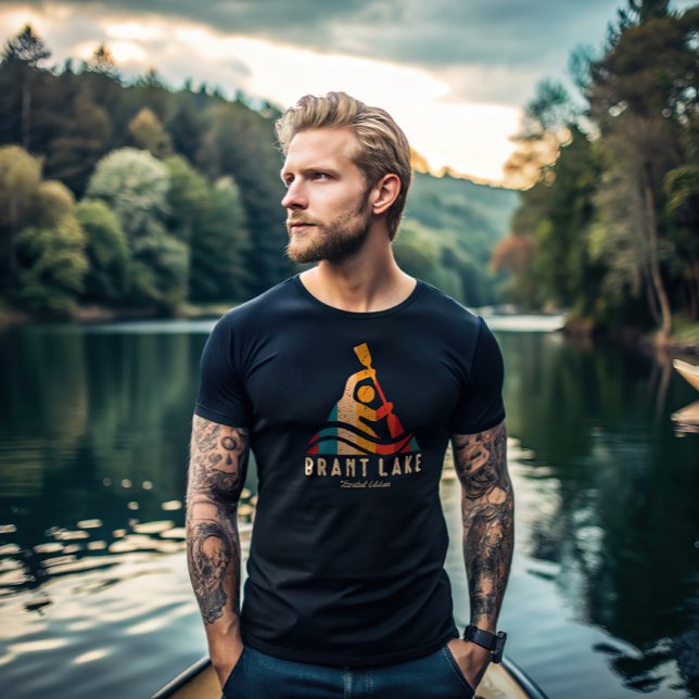 Retro Brant Sjö Kayaking T Shirt (Skapare uppladdad)