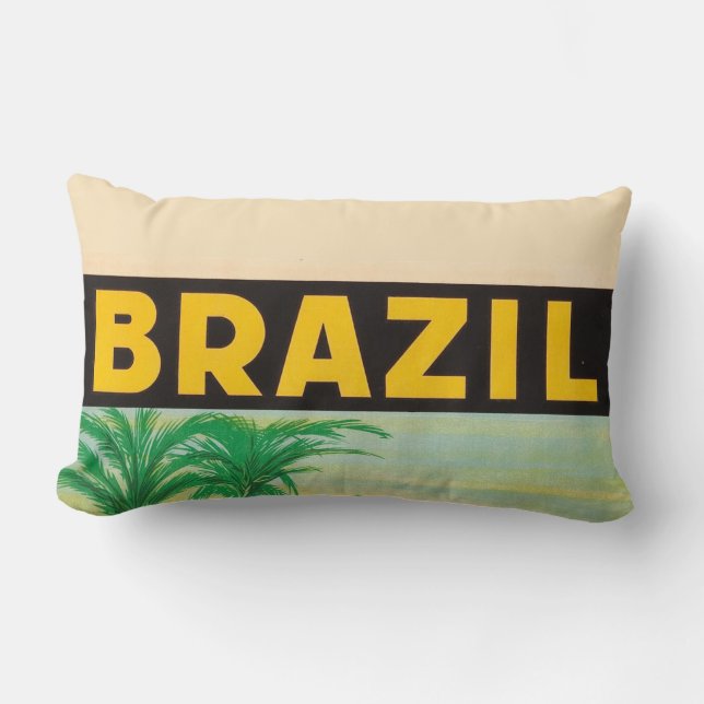 Retro Brasilien Lumbar Pillow Lumbarkudde (Framsida)