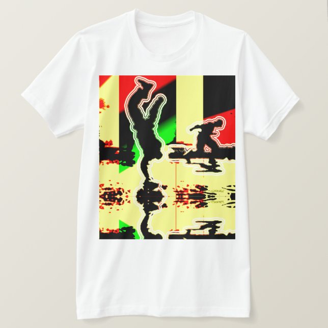 Retro Breakdance Handstand T Shirt (Design framsida)