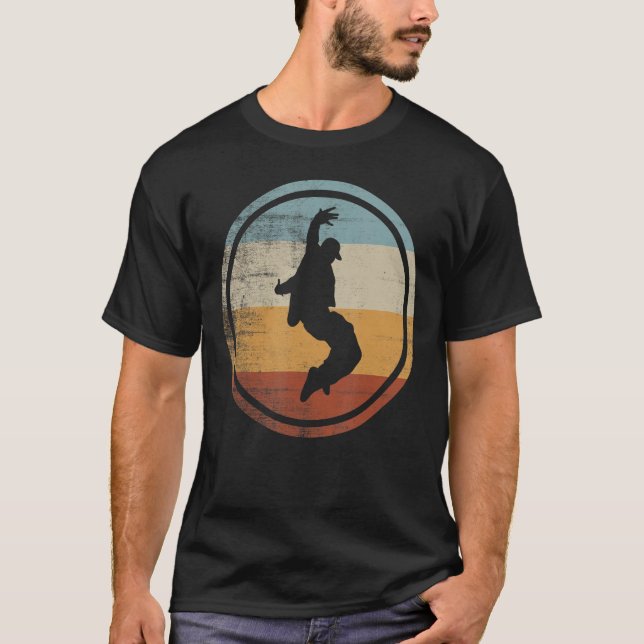 Retro Breakdancer Dance Breakdans Breakdance 1 T Shirt (Framsida)