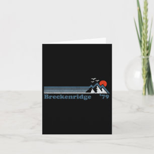 Retro Breckenridge Ski Resort Colorado Snowboard S Kort