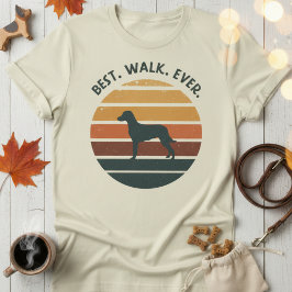Retro Breed Sunset Dog Graphic — Vintage Style T Shirt