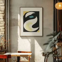 Retro Breeze: Modern Abstrakt Flow Poster