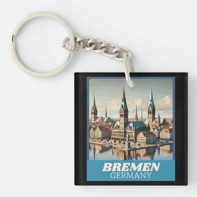 Retro Bremen Skyline (Framsidan)