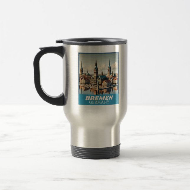 Retro Bremen Skyline Resemugg (Vänster)