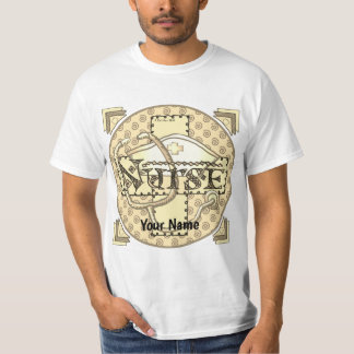Retro brev sjuksköterska t shirt