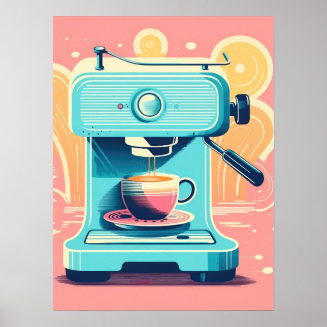 Retro Brew: Aesthetic Espresso Poster (Framsidan)