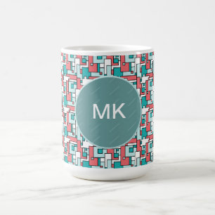Retro Brick Mönster Kaffemugg